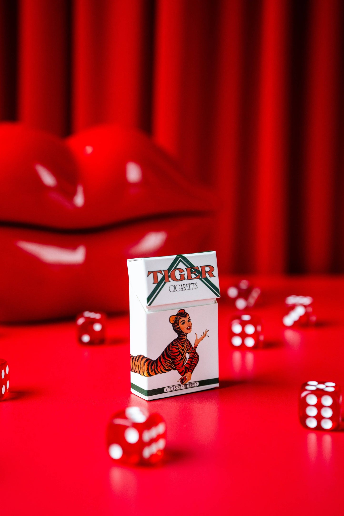 Vintage Tiger Cigarettes Box Matches