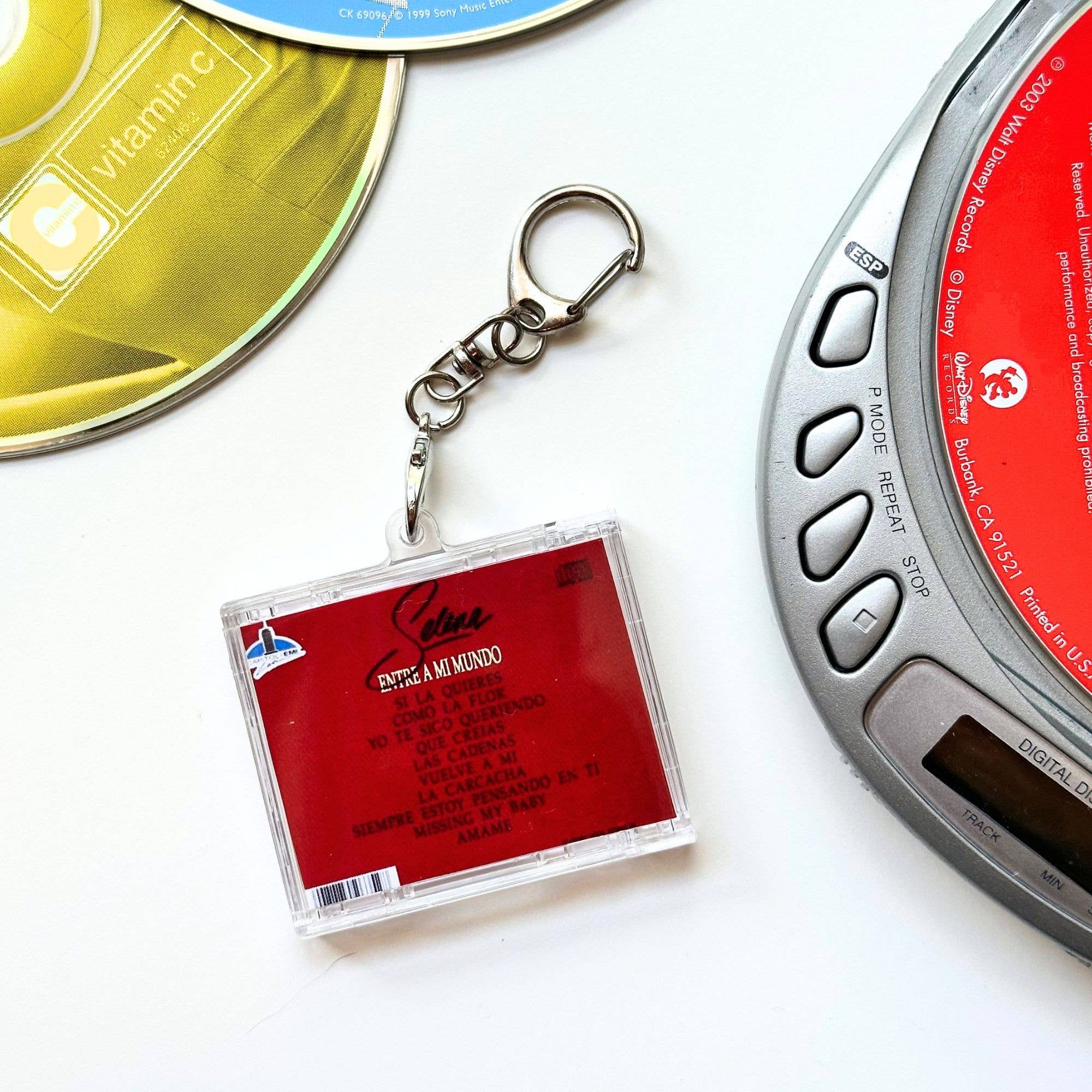 'Hit Clips' Mini CD Case Keychain - Selena : Como la Flor