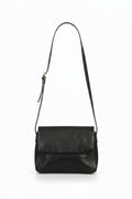 Gianni Bernini Black Leather Crossbody