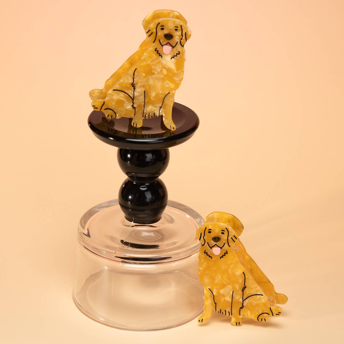 Golden Retriever Hair Claw Clip