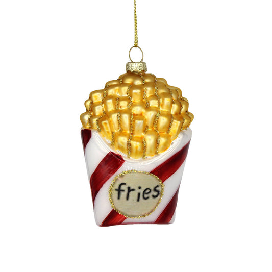 Hand-painted French Fries Christmas Ornament