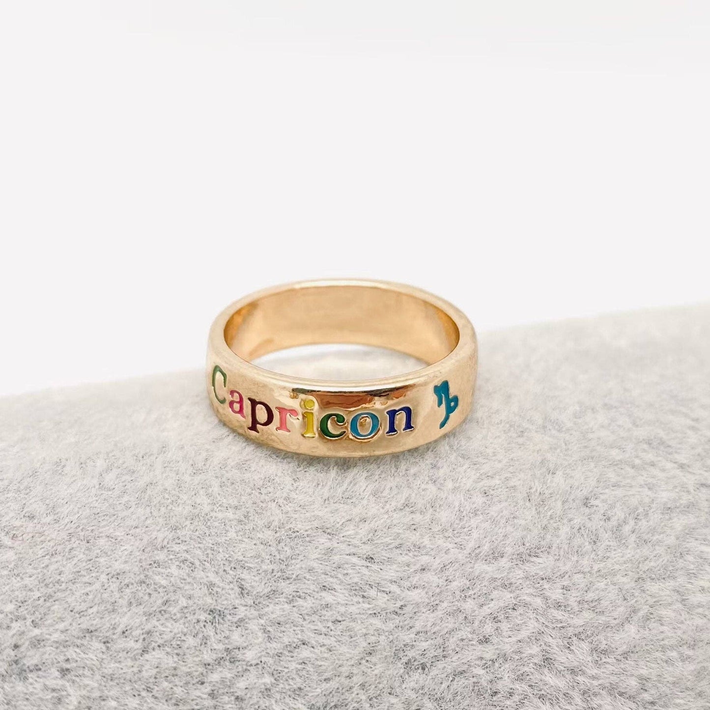 Enamel Zodiac Ring