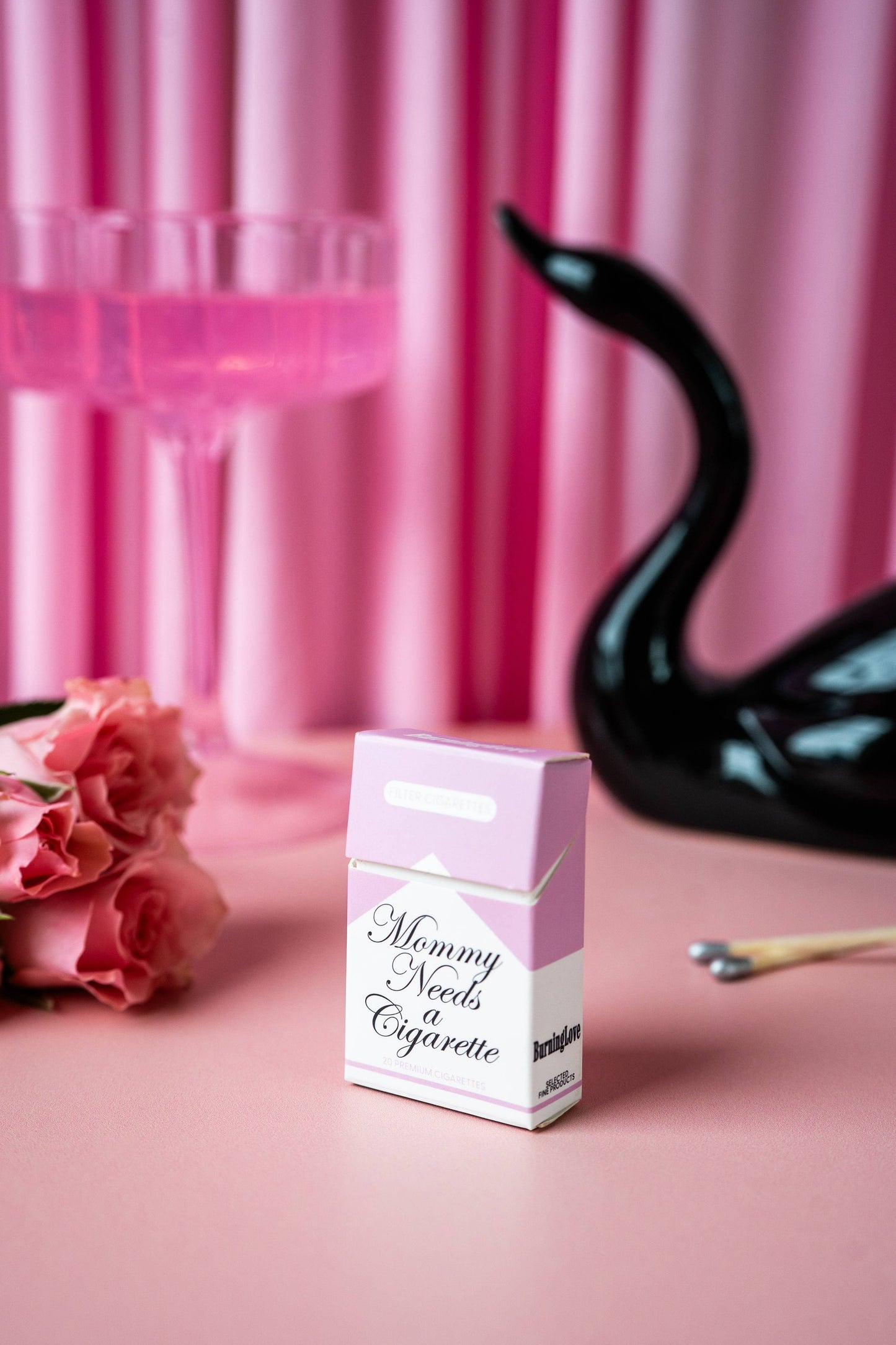 "Mommy Needs a Cigarette" Cigarette Box Matches