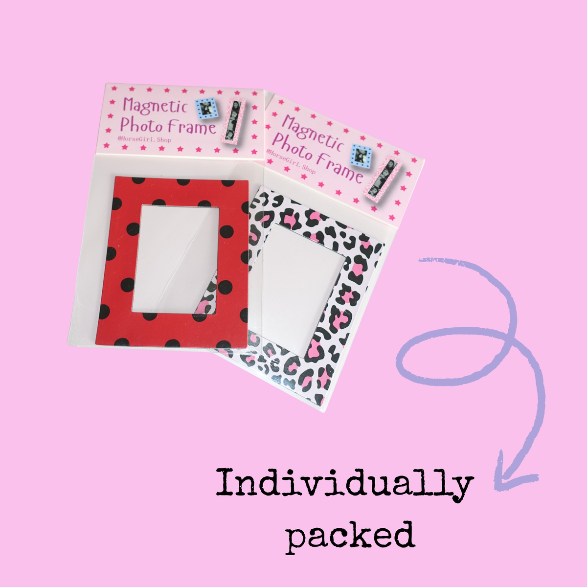 "POLKA DOT REVIVAL" Photo Strip Magnet Frame | Fridge Home Décor
