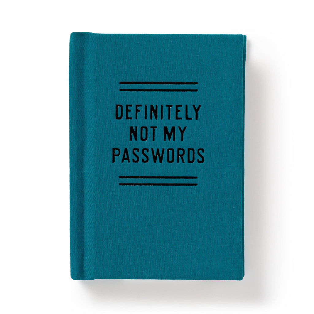 "Definitely Not My Passwords" Tiny Password Diary by Brass Monkey