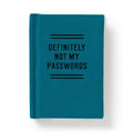 "Definitely Not My Passwords" Tiny Password Diary by Brass Monkey