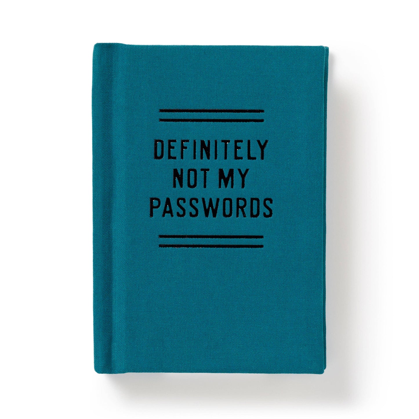 "Definitely Not My Passwords" Tiny Password Diary by Brass Monkey