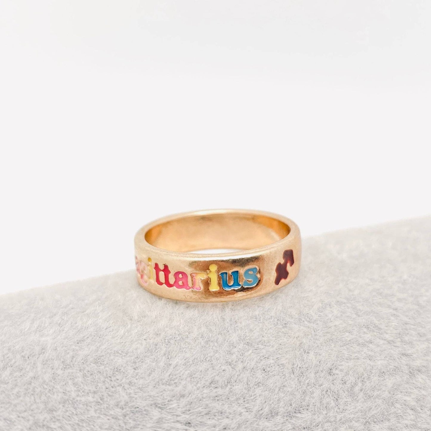 Enamel Zodiac Ring