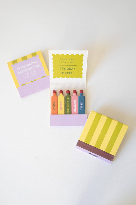 Validating Affirmations for Big Feelings Matchbook