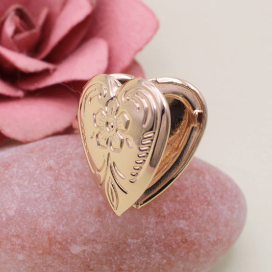 Cherished Memories Heart-Shaped Locket Ring