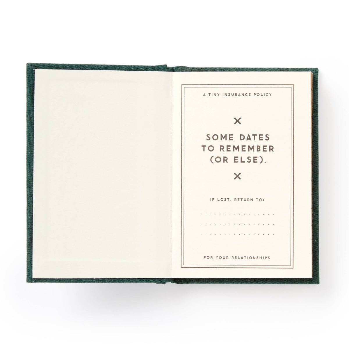 "Dates People Get Mad If I Forget" Tiny Diary
