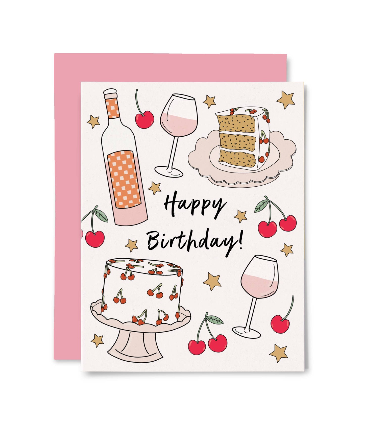 Birthday Cherries Birthday Card