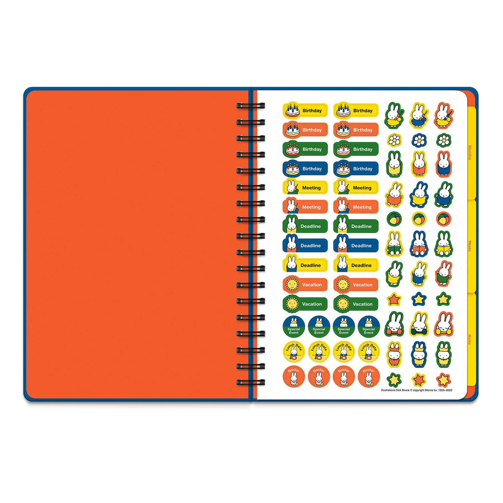 Classic Miffy Undated Tri-Tab Planner