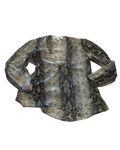 Lovers + Friends Sheer Snakeskin Print Top – Size XS