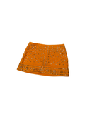 Urban Outfitters Yellow Mirror Embroidered Sequin Mini Skirt