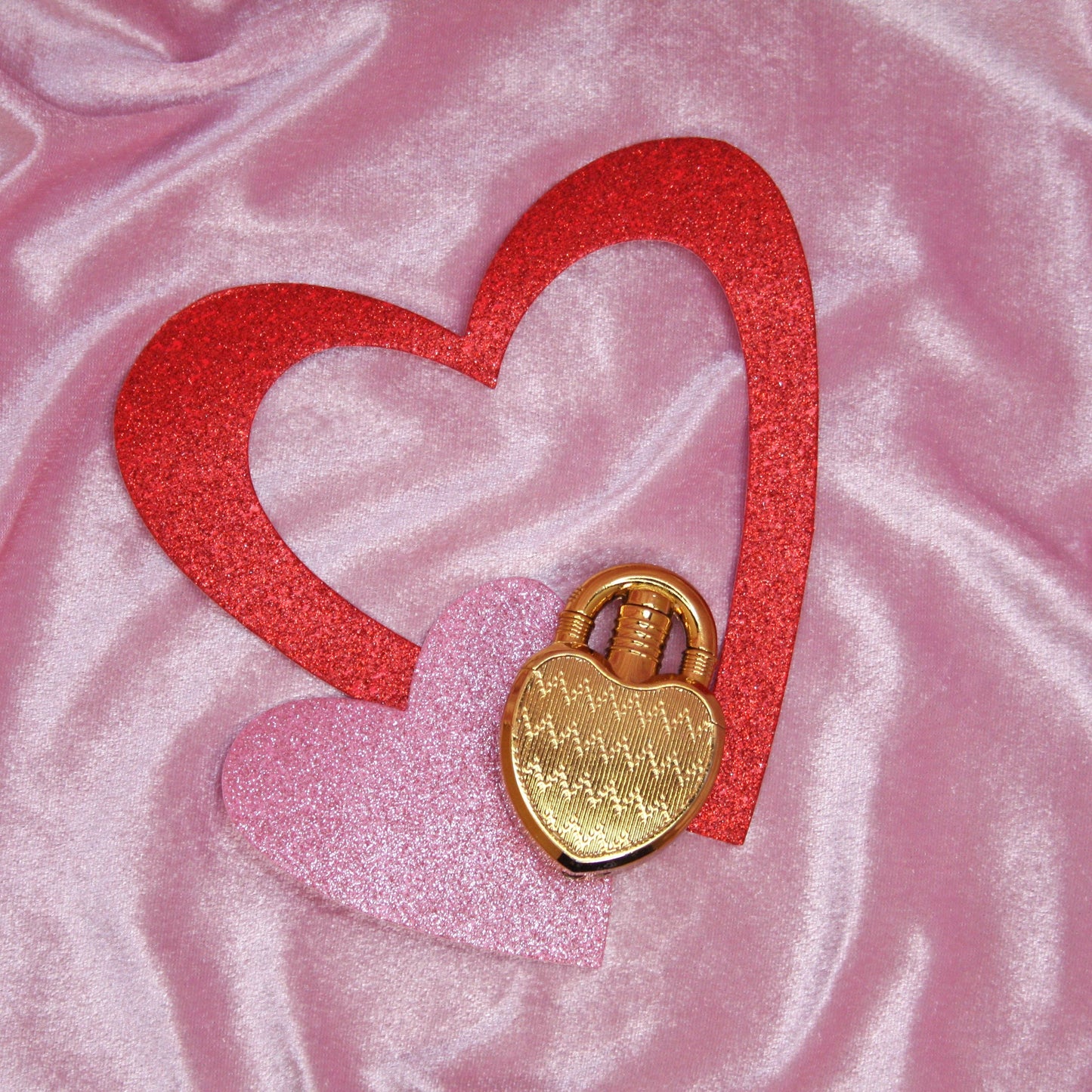Gold Heart Lock Lighter