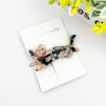Crystal Cat Acetate Side Hair Clip