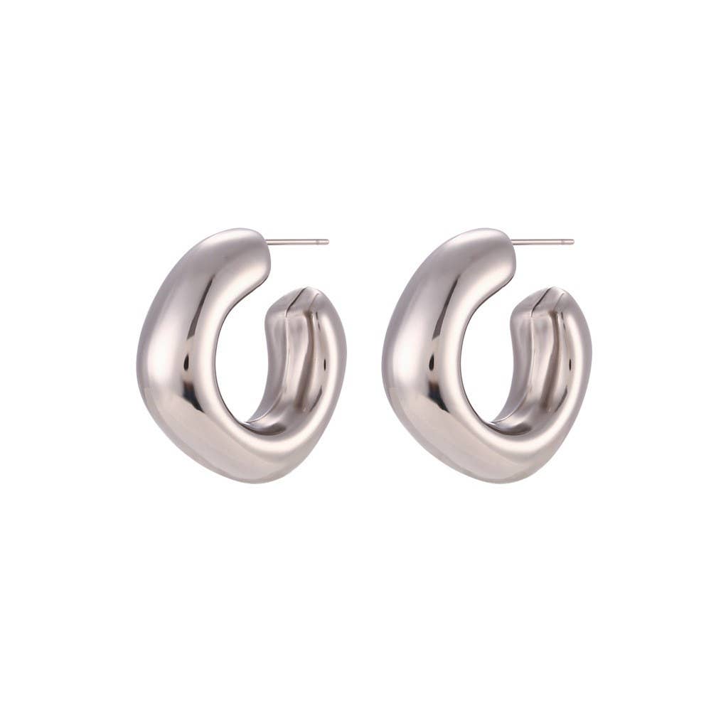 Stainless Steel Chunky Hoops