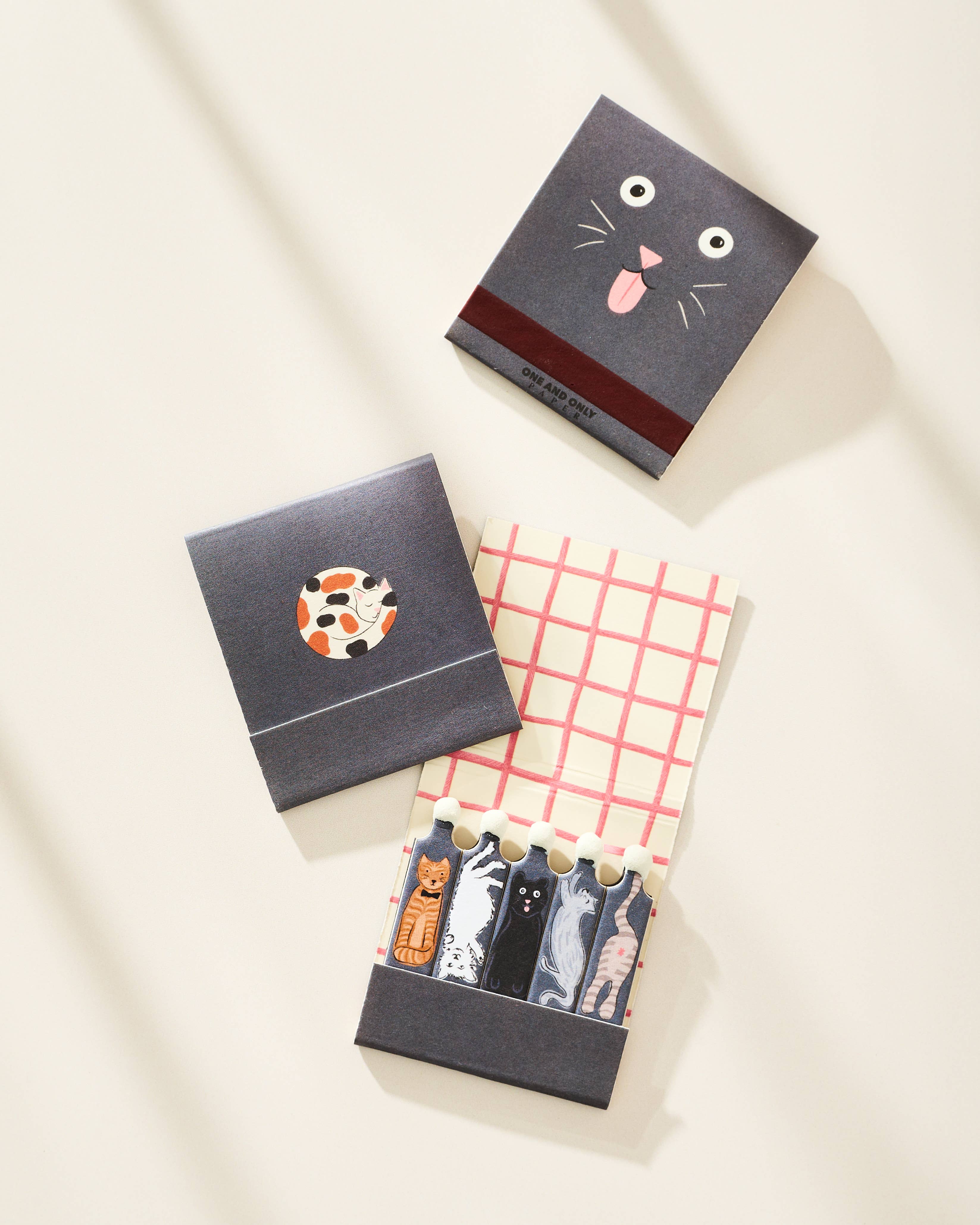 Cats Printed Stem Matchbook
