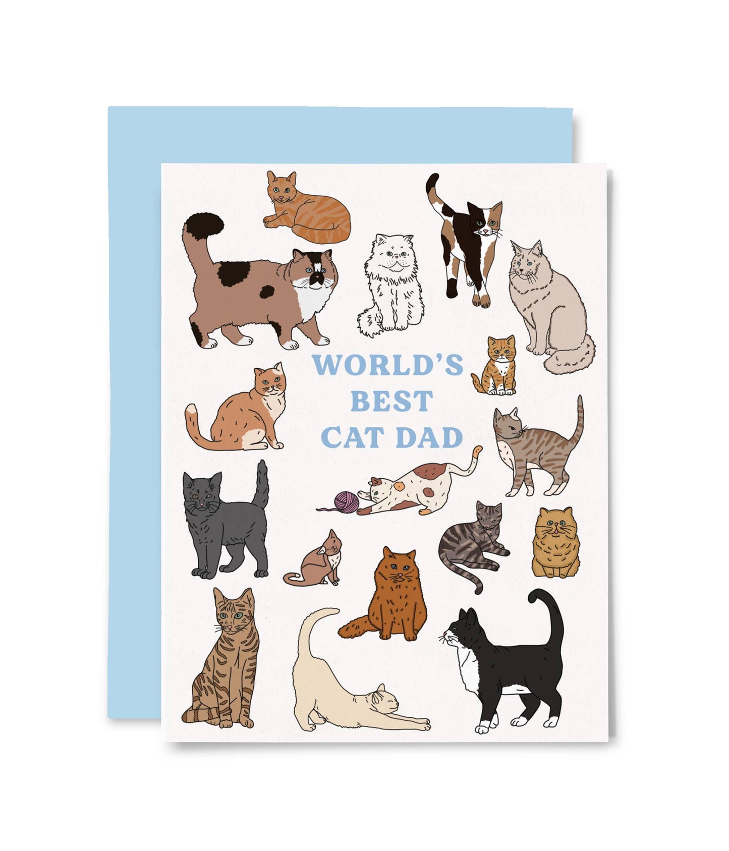 Best Cat Dad Greeting Card