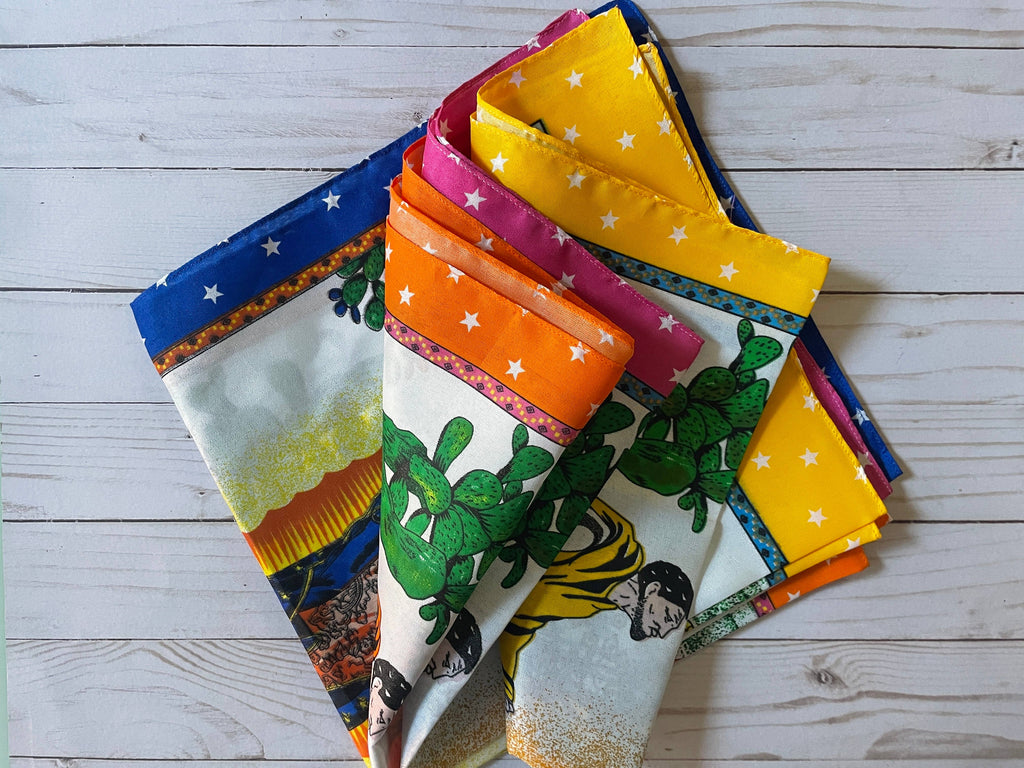 Virgen de Guadalupe Colorful "Paliacate" Scarf Bandana