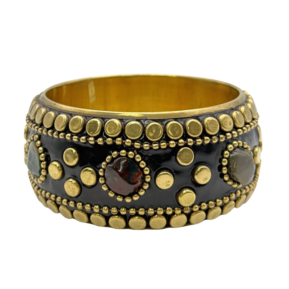 Maribel Stud & Stone Statement Bangle