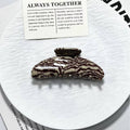 Tiger Print Acrylic Hair Claw Clip