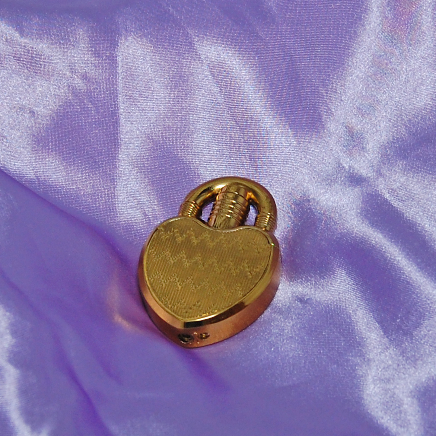 Gold Heart Lock Lighter