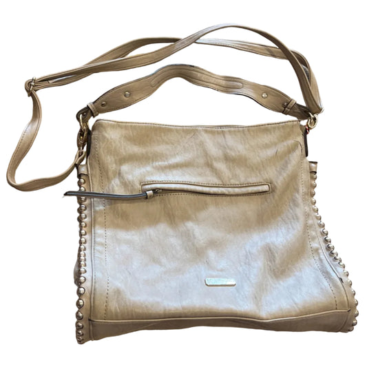 Y2K Jessica Simpson Grey Stud Large Hobo Tote Bag