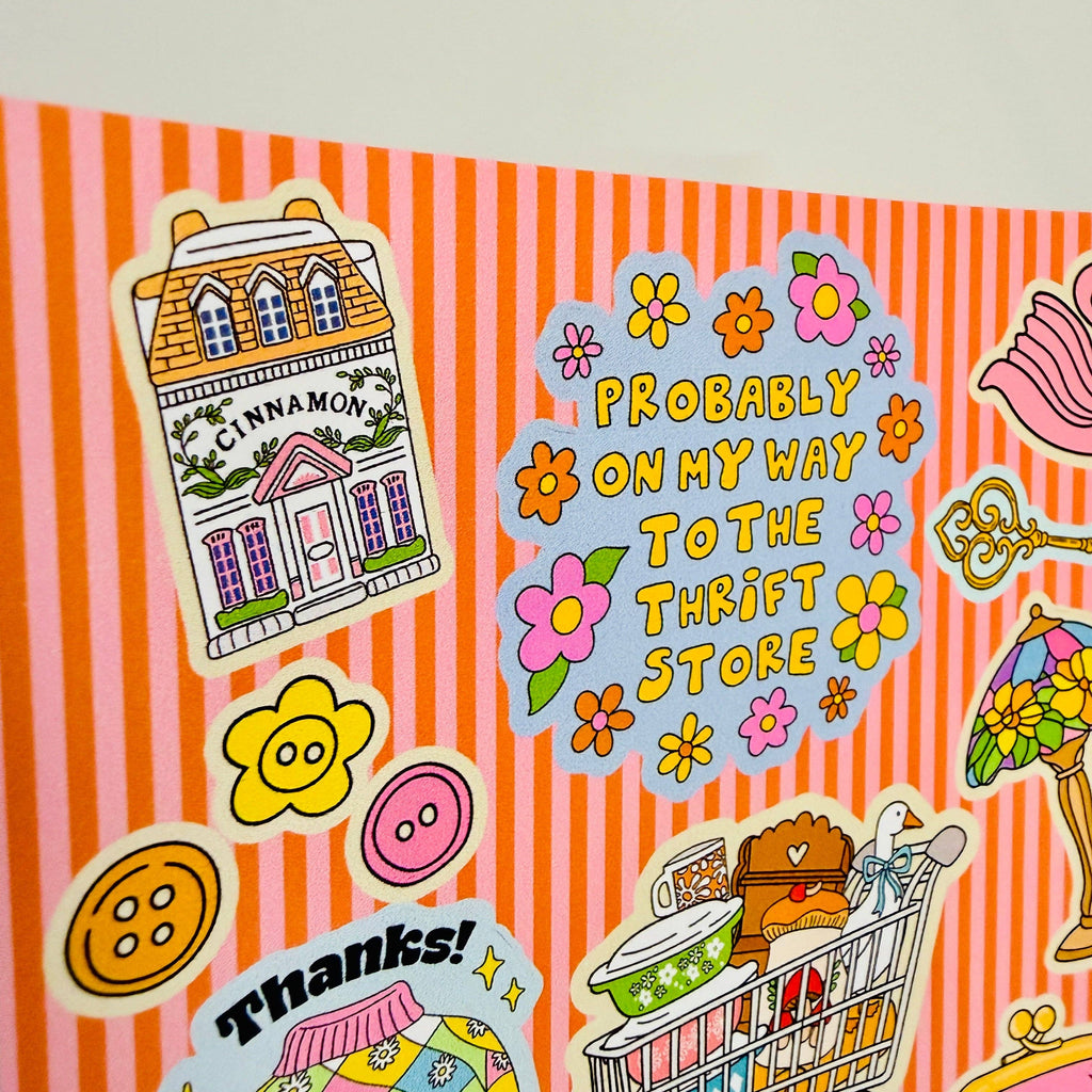 Thrift Store Lover Minis Sticker Sheet