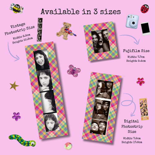 "BERRY BABE" Photo Strip Magnet Frame
