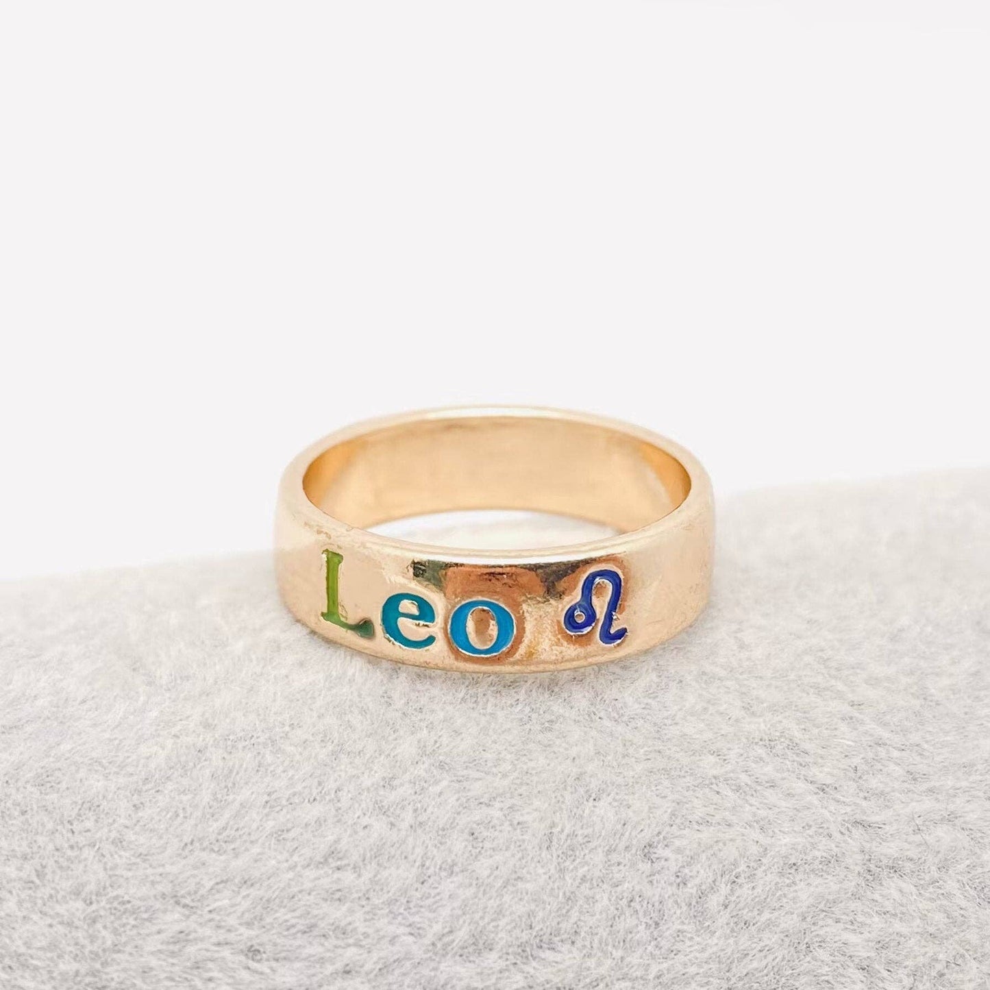 Enamel Zodiac Ring