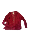Vintage 1999 Sheer Red Lace Top – One Size