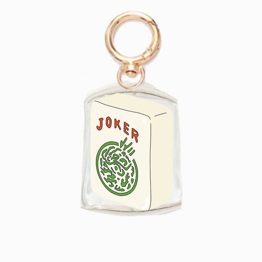 Mahjong Tile Acrylic Bag Charm Keychain
