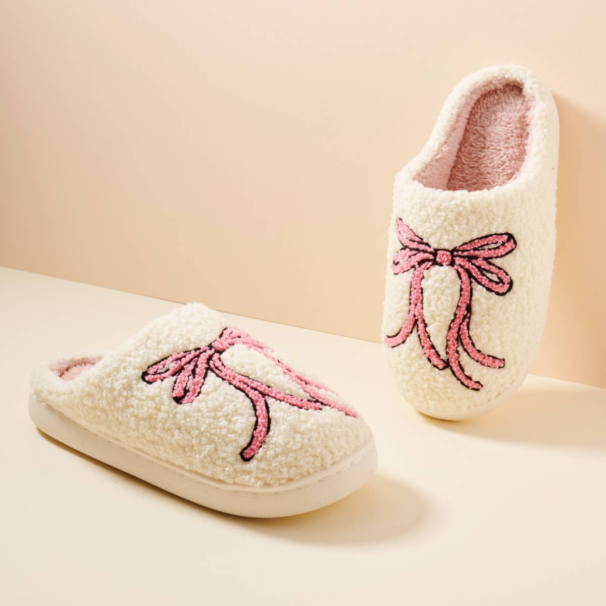 Large Ribbon Home Slippers