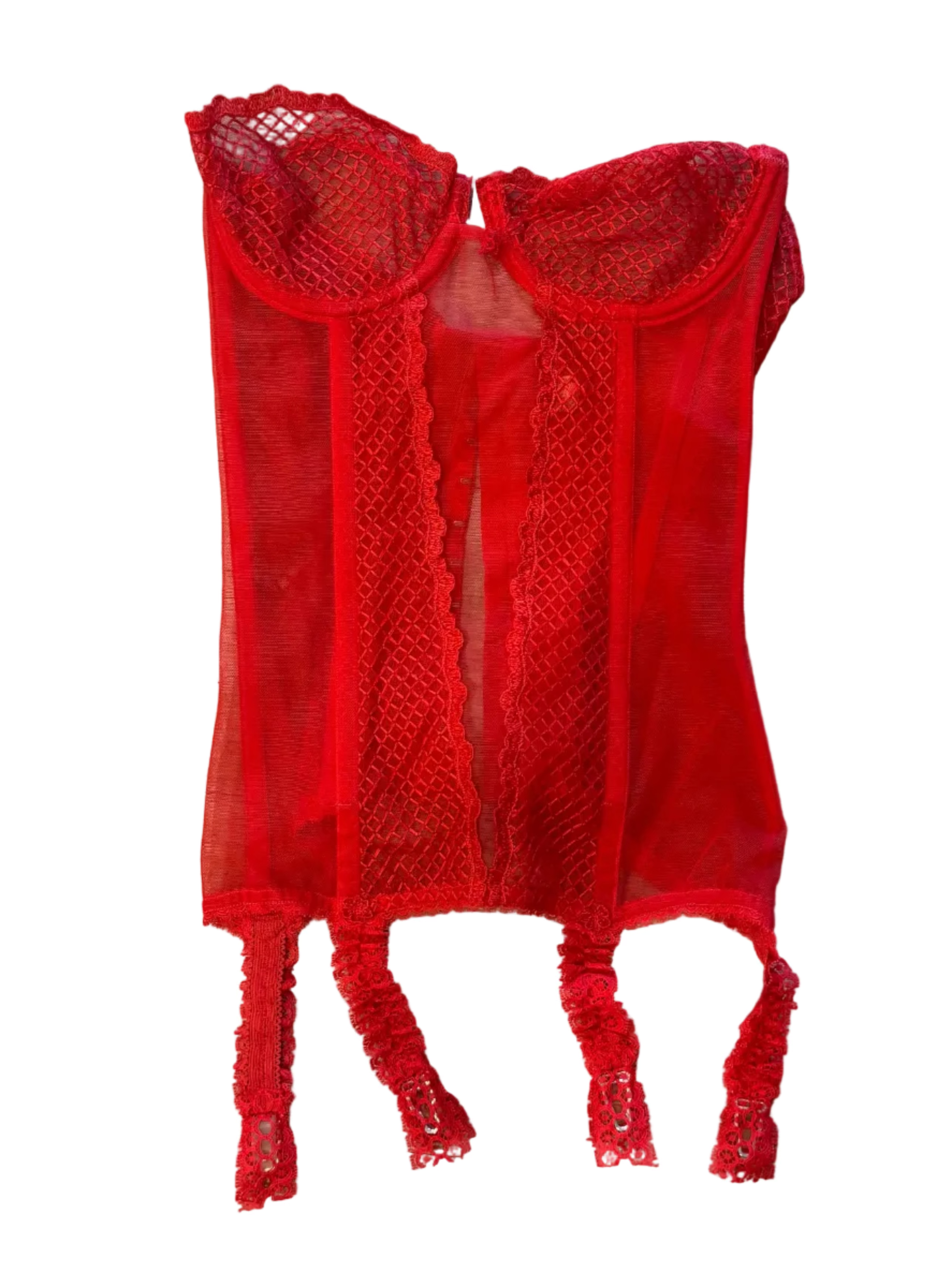 Vintage Red Corset Top