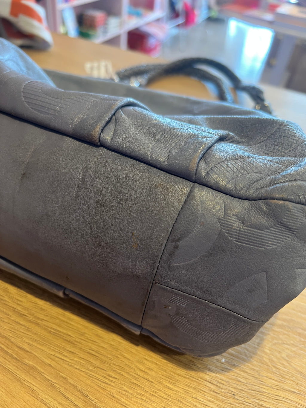 Y2K Coach Madison Maggie Slate Blue Shoulder Bag
