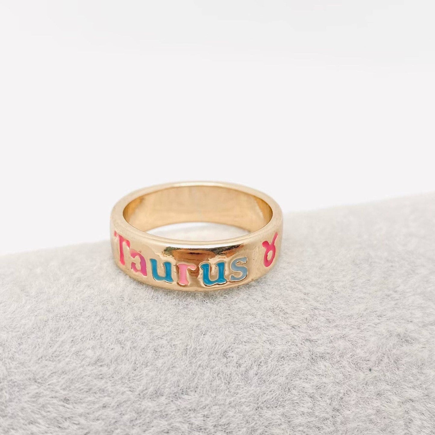 Enamel Zodiac Ring