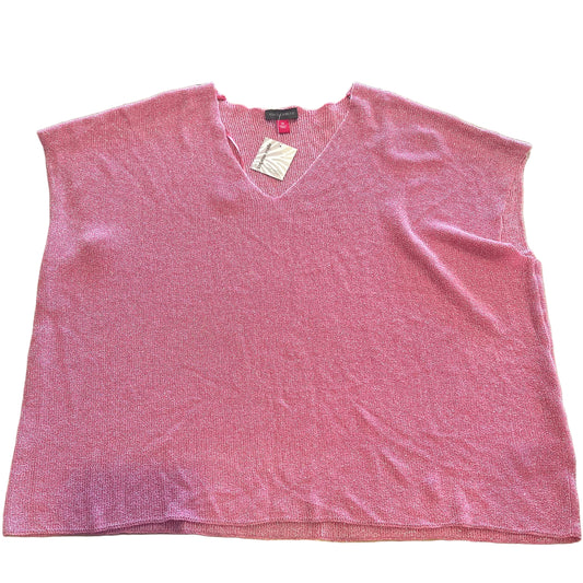 Y2K Vince Camuto Pink Metallic Knit Top | Shimmer Sweater Tank