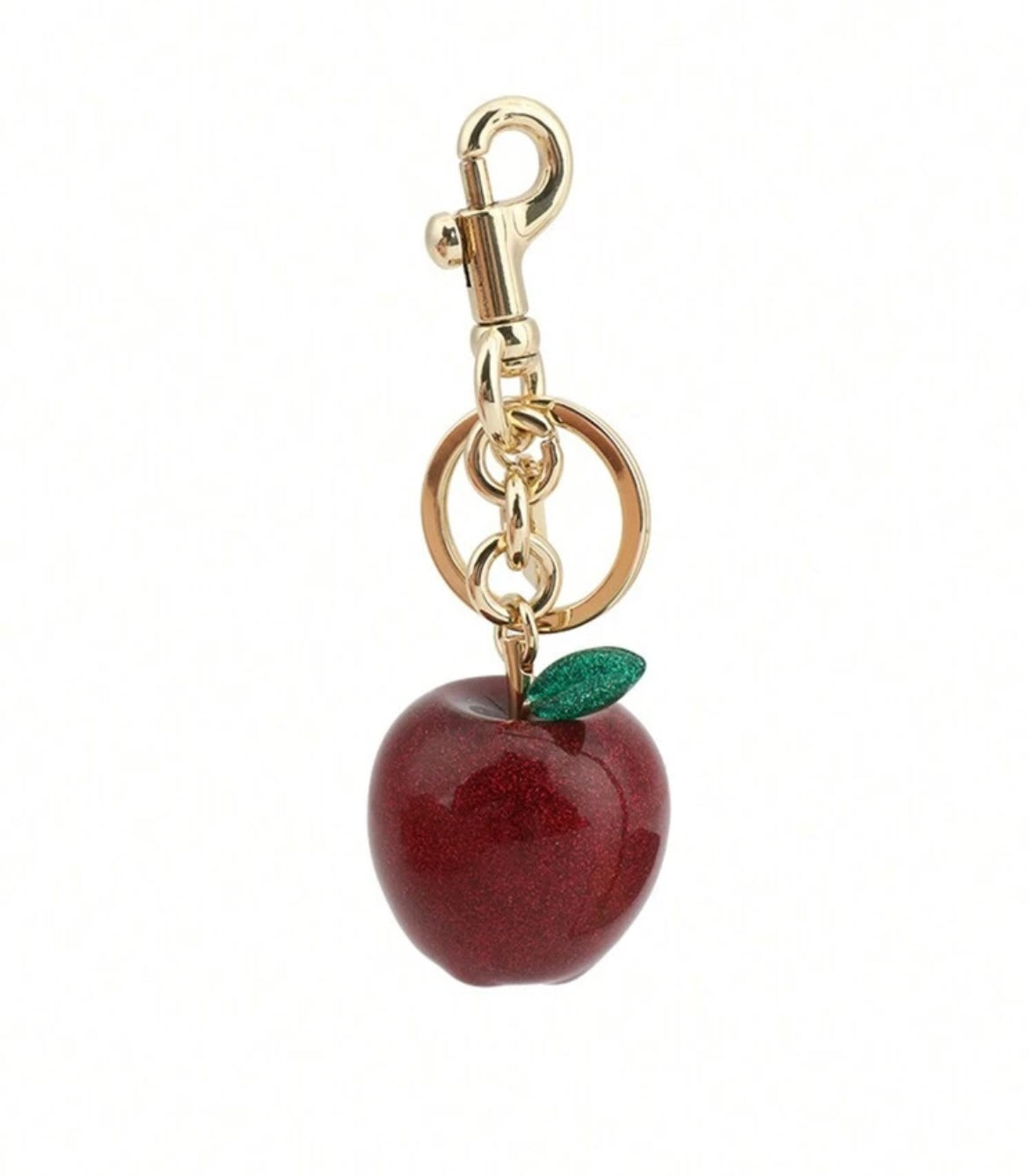 2025 trend jumbo apple keychain, maximalism must-have, bold oversized apple design, vibrant and playful bag charm, handbag upgrade, trendy personalization, statement accessory, eye-catching style, Gen Z favorite, fun and chic, standout bag charm, on-trend maximalist vibes, sweet and stylish, elevate your look, perfect gift idea, shop now, bold and trendy, unique charm, fashion-forward accessory, mix-and-match style