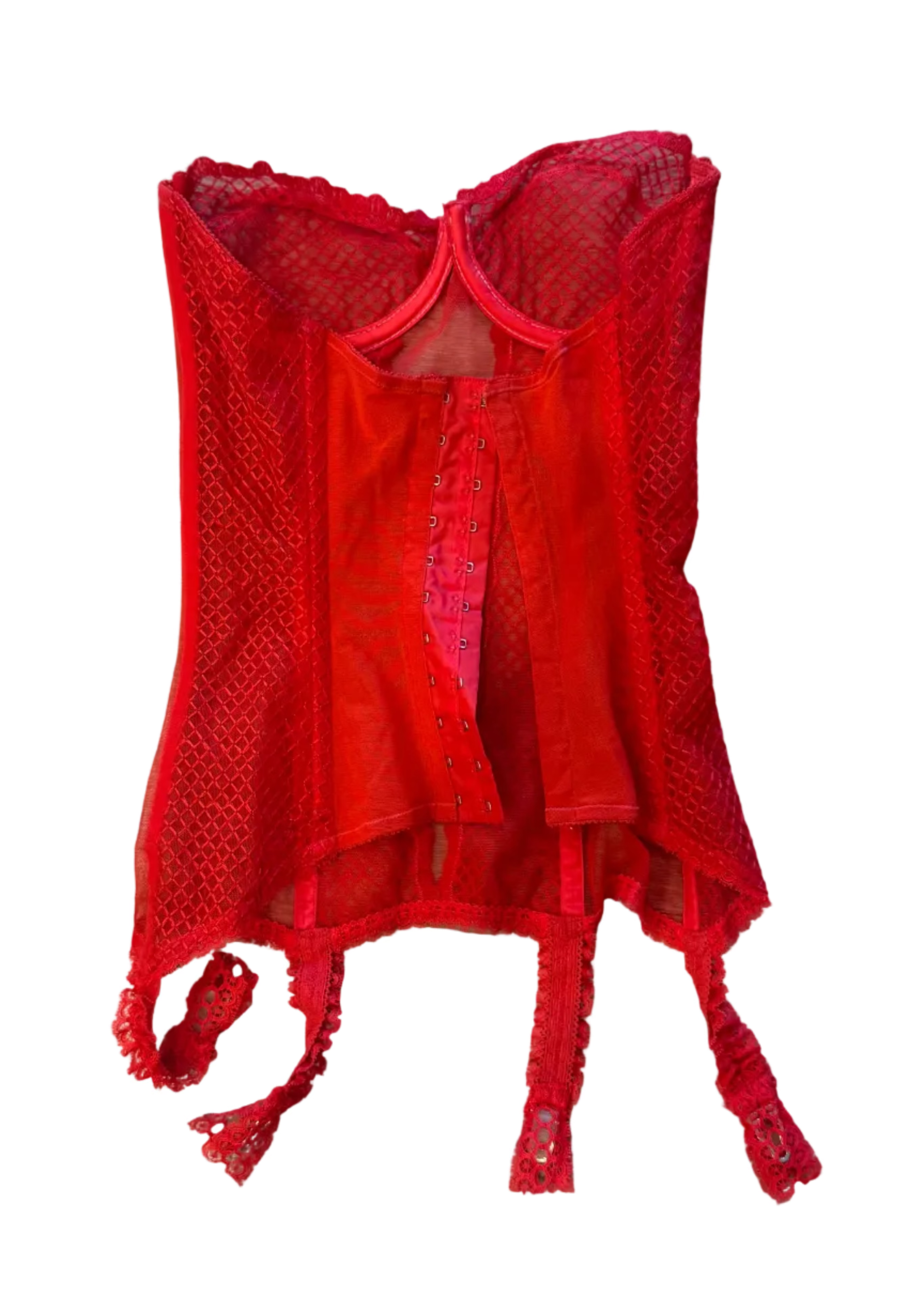 Vintage Red Corset Top