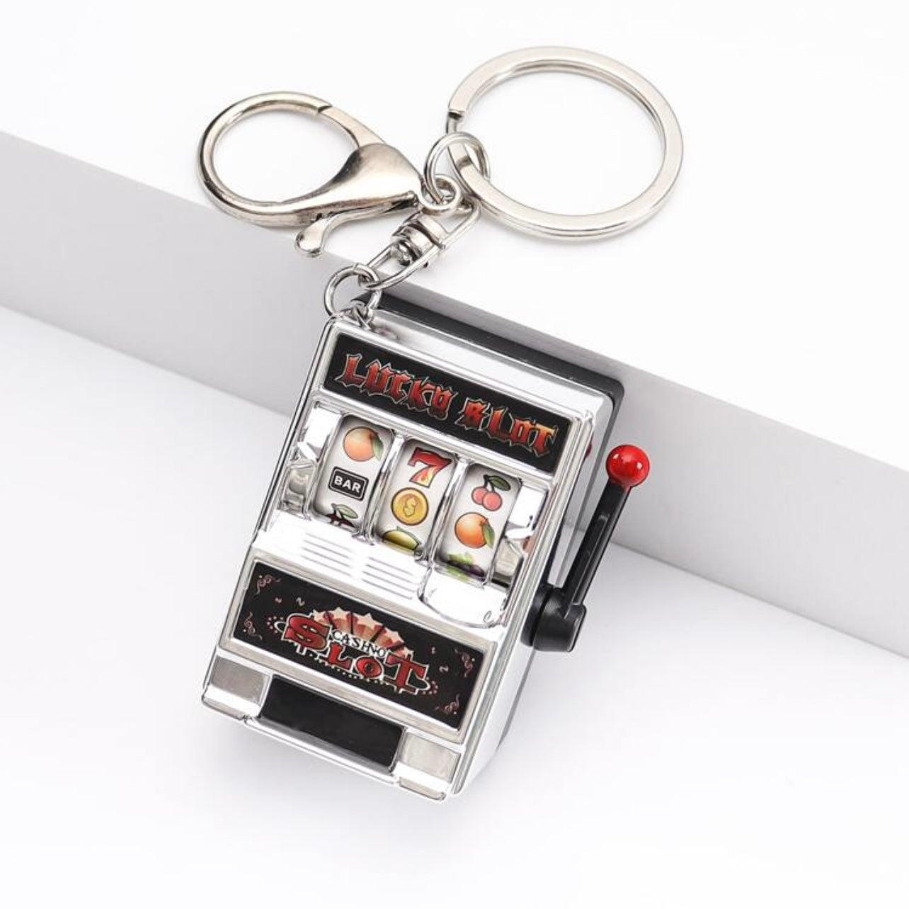 Mini Slot Machine Keychain