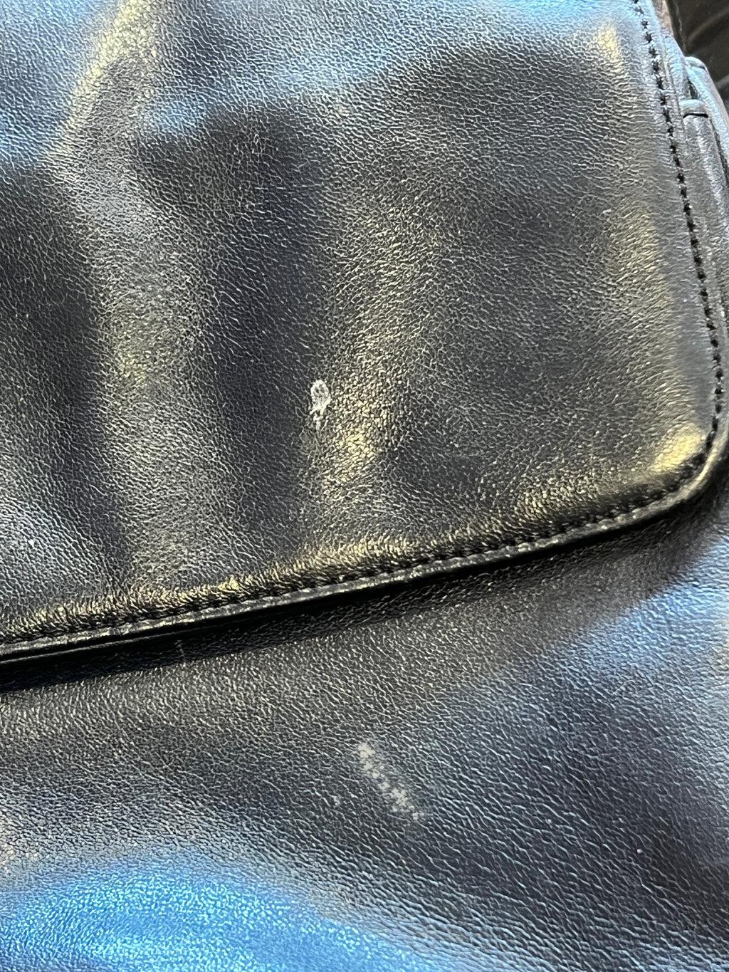 Gianni Bernini Black Leather Crossbody