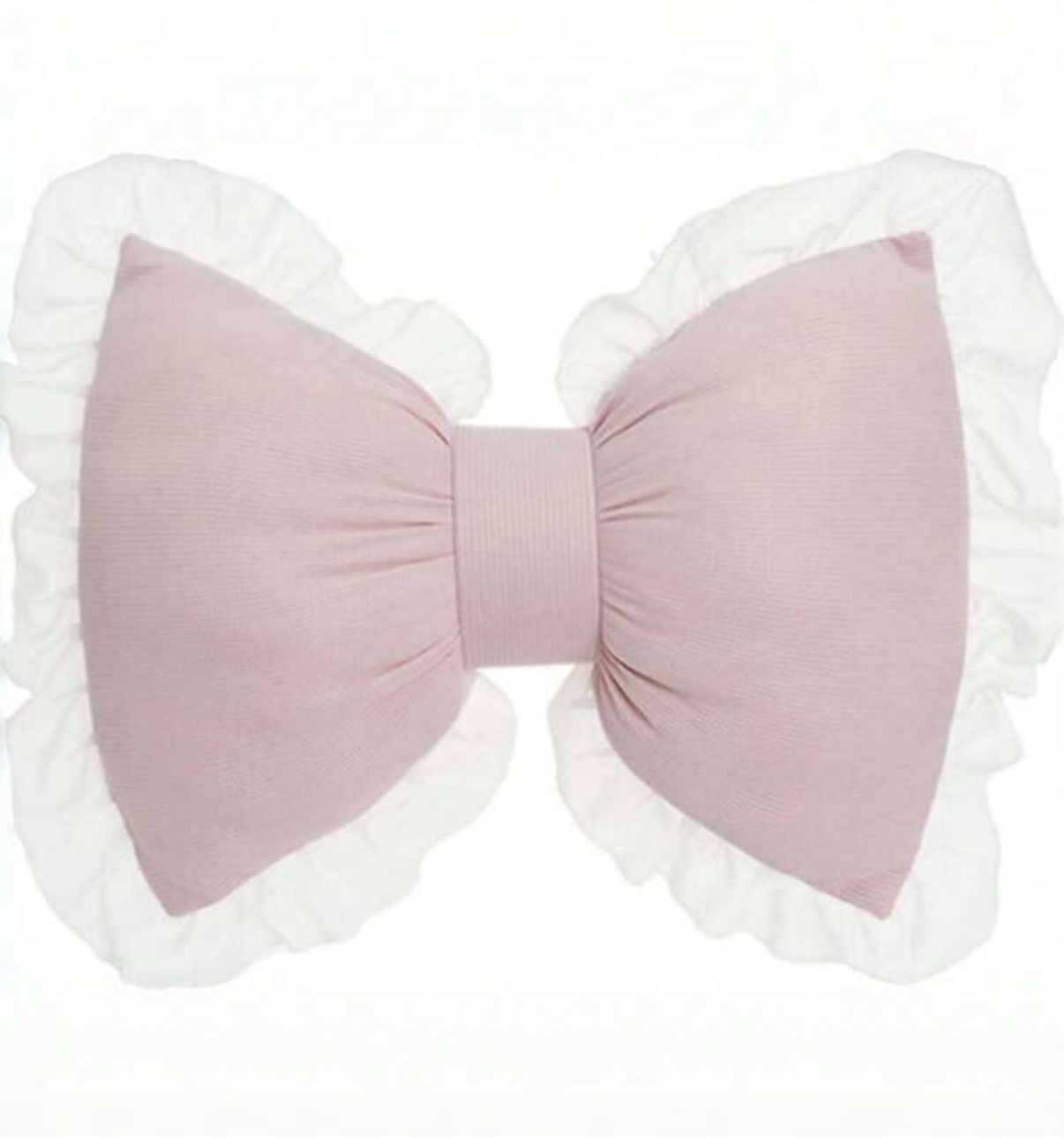 Pink Bow Throw Pillow