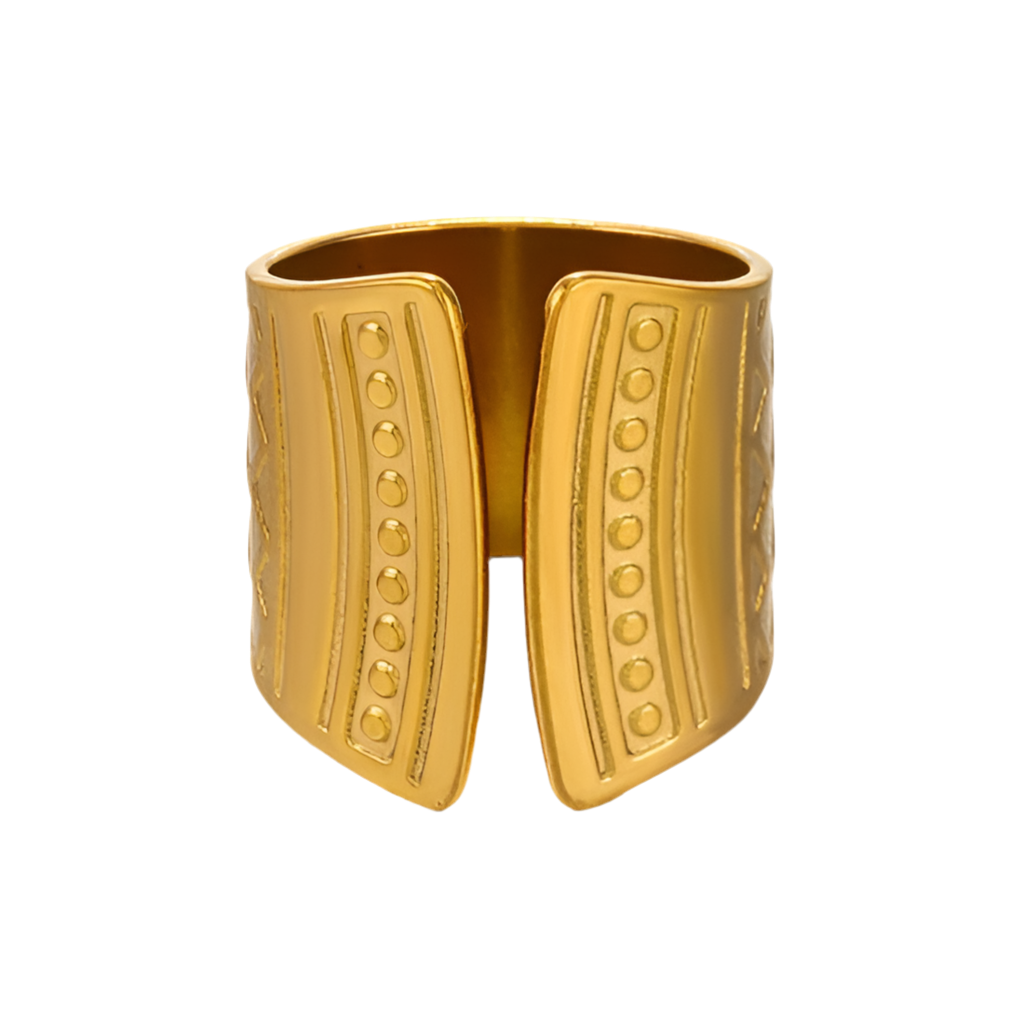 Geometric Cuff Ring