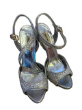 Miu Miu Silver Sparkle Heels