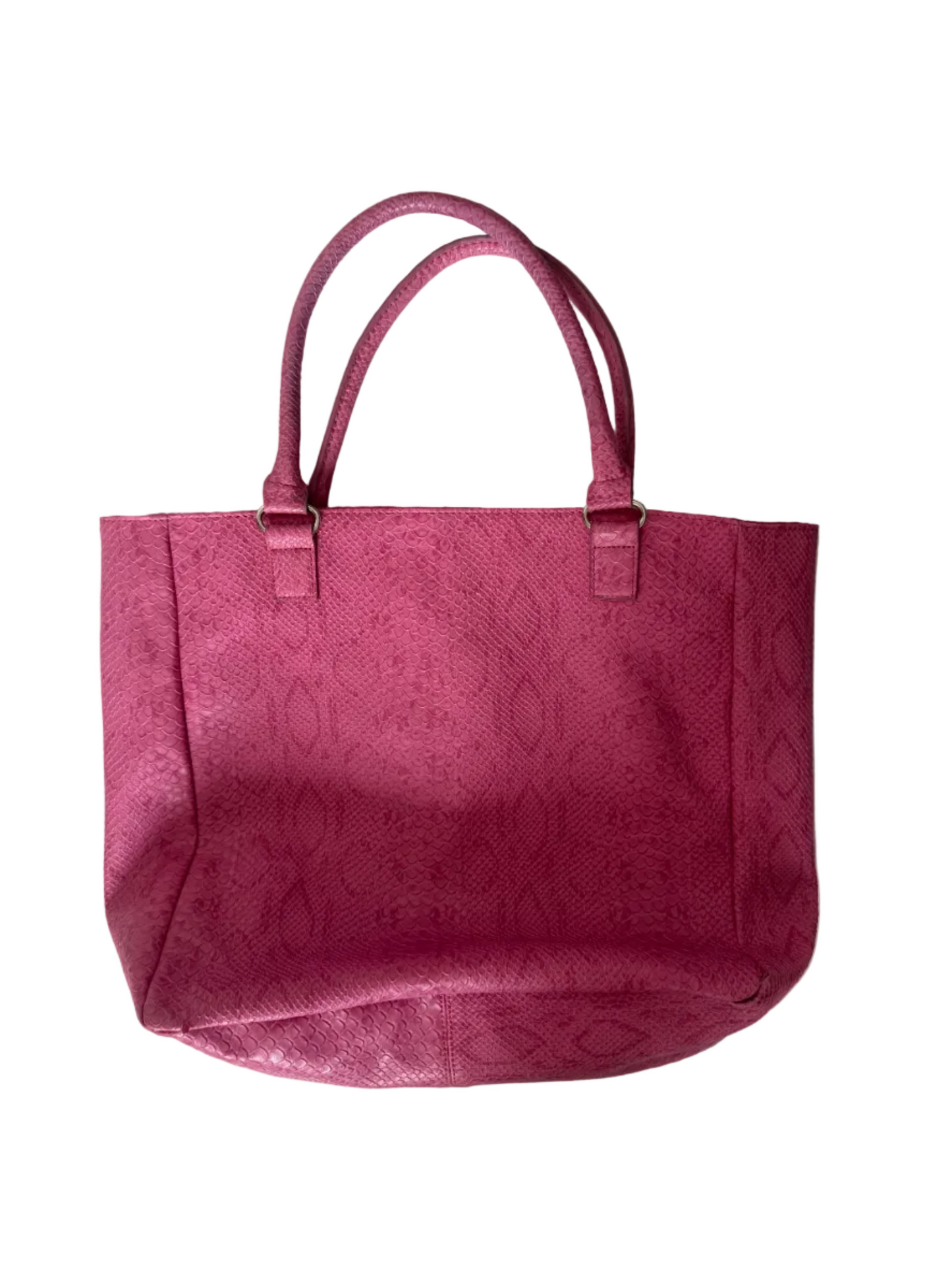 Large Vintage Snakeskin Y2K Neiman Marcus Tote