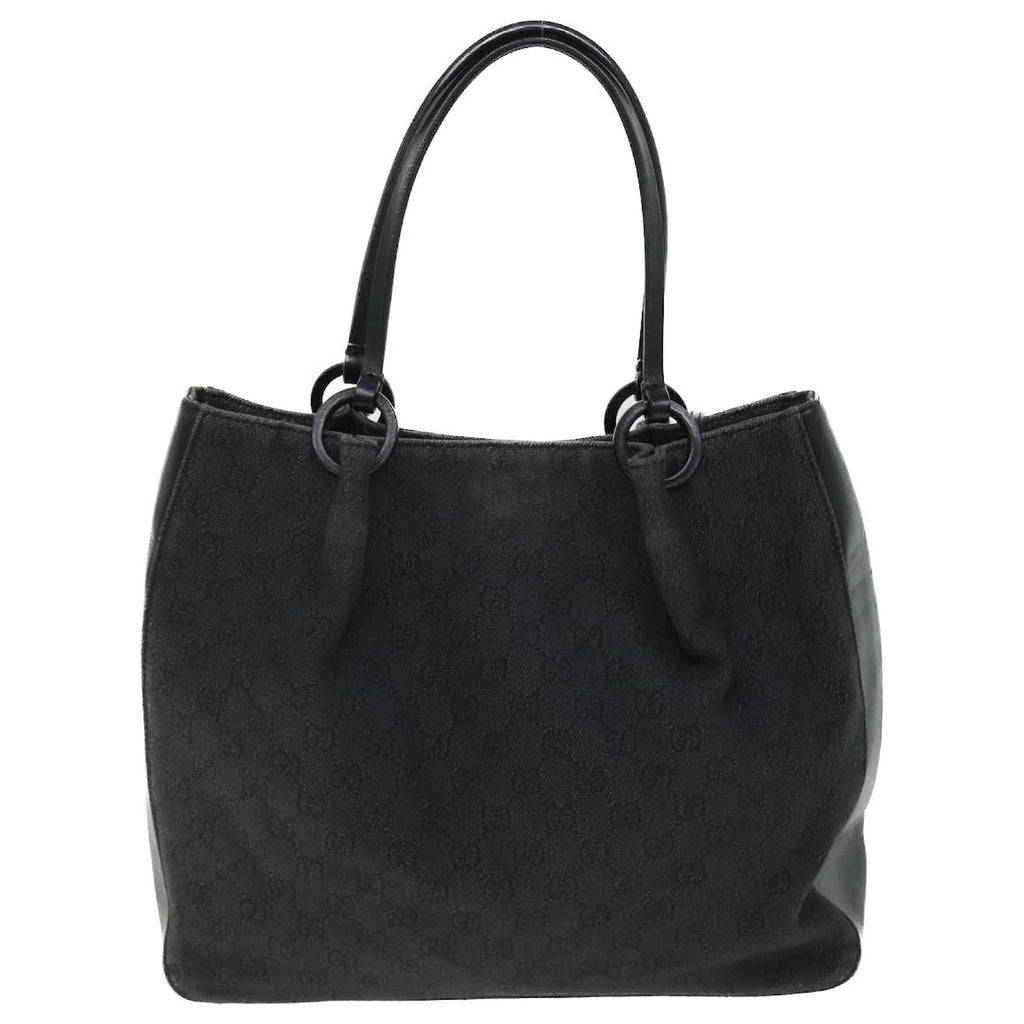 Vintage Gucci Black GG Canvas Tote Bag