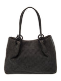 Vintage Gucci Black GG Canvas Tote Bag