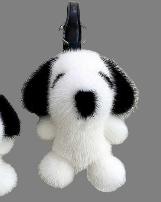 Fluffy Snoopy Bag Charm